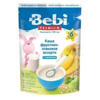 Молочная каша для детей Bebi Fruits&Cereals 6+ 200g