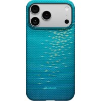 Чехол Pitaka Glints of Gold Ultra-Slim Case for iPhone 17 Pro Lucid Blue (KI1706AG)