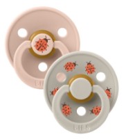 Пустышка BIBS Ladybug: Blush/Sand 6-18m 2pcs (5713795270637)