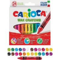 Cretă pentru desen Carioca Wax (53235) 24pcs