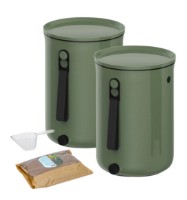 Compostor Skaza Bokashi Organko 2  2x9.6L Olive