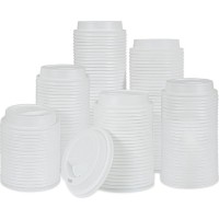 Набор одноразовых крышек AmbalajMarket White 70mm 1667 100pcs
