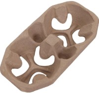 Набор одноразовых держателей для стаканов AmbalajMarket Natur 9974 110pcs