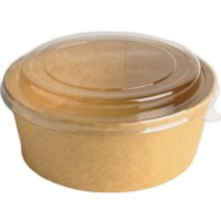 Набор одноразовых контейнеров AmbalajMarket Kraft 750ml 1966 50pcs