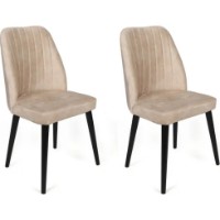 Scaun Trendy Alfa 434 Cream/Black 90x50x49cm GTR006861 2pcs