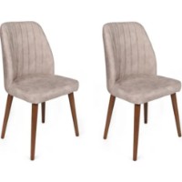 Scaun Trendy Alfa 465 Mink/Walnut 90x50x49cm GTR006868 2pcs