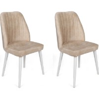 Scaun Trendy Alfa 494 Beige/White 90x50x49cm GTR006875 2pcs