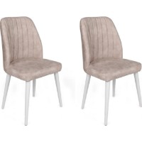 Scaun Trendy Alfa 495 Cream/White 90x50x49cm GTR006876 2pcs