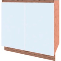 Кухонный модуль Sokme Софт 80Н Вотан/Белый