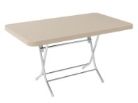 Садовый стол раскладной Florya Garden 70x120 picior metal Beige