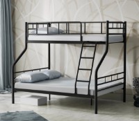 Двухъярусная кровать Evger R-70XL 90/140x200cm Black