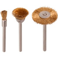 Set de mini-perii din sarma de alama Wolfcraft 2740000