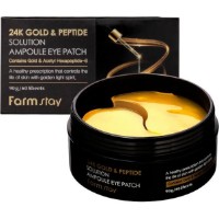 Patch pentru ochi FarmStay 24K Gold & Peptide Solution Ampoule 60pcs