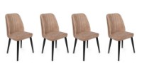 Scaun Trendy Alfa 433 Beige/Black 90x50x49cm GTR006785 4pcs