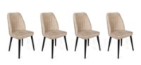 Scaun Trendy Alfa 434 Cream/Black 90x50x49cm GTR006786 4pcs