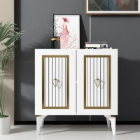 Тумба Trendy Capri White/Gold 79x75x40cm GTR006284