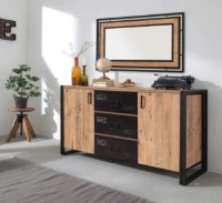 Тумба Trendy Cosmo Rio Pine Atlantic/Black 160x80x45cm GTR001231
