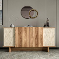 Тумба Trendy Diana Travertin/Walnut 180x81x40cm GTR006298