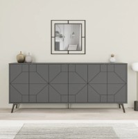 Тумба Trendy Duna Anthracit 183x77x35cm GTR001152