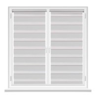 Rolete textile Msrolls Day Night Brilliant B/O 7160/1 Light Grey 0.50x1.70m