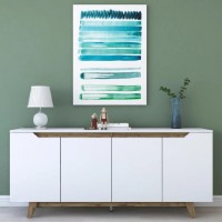 Тумба Trendy GD102 1874 White/Walnut 180x78x45cm GTR001224