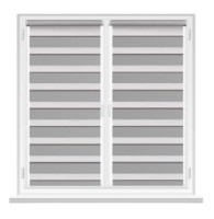 Rolete textile Msrolls Day Night Brilliant B/O 7160/18 Grey 0.50x1.70m