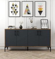 Тумба Trendy Kiev 160 Walnut/Anthracit 160x78x35cm GTR001154