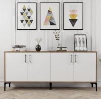 Тумба Trendy Kiev Walnut/White 180x78x35cm GTR001164