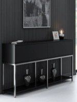 Тумба Trendy Lord Black/Silver 150x80x30cm GTR006233