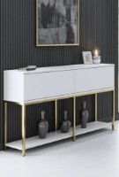 Тумба Trendy Lord White/Gold 150x80x30cm GTR006235