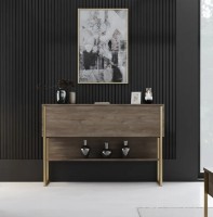 Тумба Trendy Luxe Gold/Walnut 120x80x30cm GTR005829