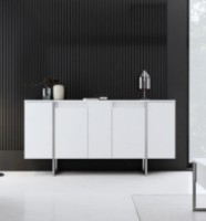 Тумба Trendy Luxe White/Silver 160x80x35cm GTR006254