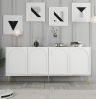 Тумба Trendy Lyon 80 White/Gold 180x80x35cm GTR006262