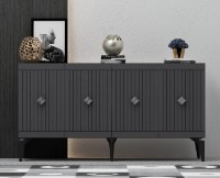 Тумба Trendy Midas Anthracit/Silver 150x79x40cm GTR006211