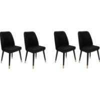 Scaun Trendy Hugo 366 Black/Gold 90x50x49cm GTR006823 4pcs