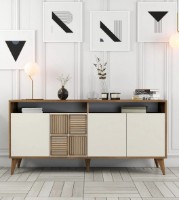 Dulăpior Trendy Milan 160 Walnut/Cream 160x78x35cm GTR001170