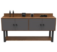 Dulăpior Trendy MN04-BA Walnut/Anthracit 180x93x85cm GTR001208