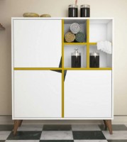 Dulăpior Trendy Puls White/Yellow 115x100x30cm GTR006627