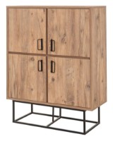 Тумба Trendy Quantum Solo Pine Atlantic/Black 115x93x36cm GTR006661