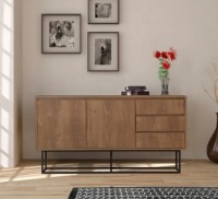Тумба Trendy Ruba Walnut/Black 140x72x36cm GTR001226