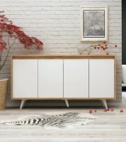 Тумба Trendy Shans Oak/White 140x86x40cm GTR006275