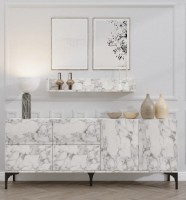 Тумба Trendy Stella Carrara Marble 180x55x40cm GTR006276