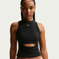 Женская майка Nike Sportswear Chill Knit Tight Ribbed Tank Top Black/Sail, s.S