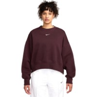 Женская толстовка Nike W Nsw Phnx Flc Oos Crew Burgundy Crush/Sail, s.L