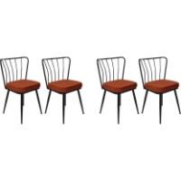 Scaun Trendy Yildiz 945 Black/Red Tile 82x43x42cm GTR006855 4pcs