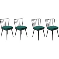 Scaun Trendy Yildiz 951 Black/Green 82x43x42cm GTR006857 4pcs