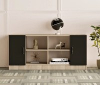 Dulăpior Trendy VO6-OB Oak/Black 139x61x46cm GTR006703