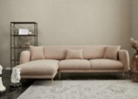 Canapea de colț Trendy Simena Beige L 266x133x80cm GTR003371