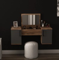 Măsuţă de toaletă Trendy Mercan Walnut/Anthracit 100x74x35cm GTR005868