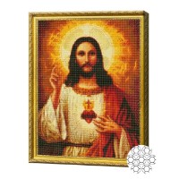 Алмазная картина по номерам Art Gallery Premium Heart Of Jesus (GA79541)